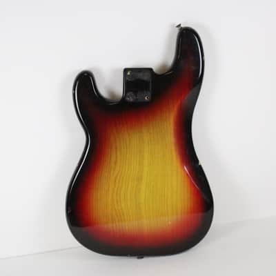 1978 Fender Precision Bass BODY Sunburst ASH Super CLEAN USA 4-Bolt Lightweight 5.2 lbs PBass 1970's Vintage image 2