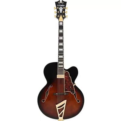 D'Angelico Premier EXL-1 Hollowbody Electric Guitar Brown Burst image 8