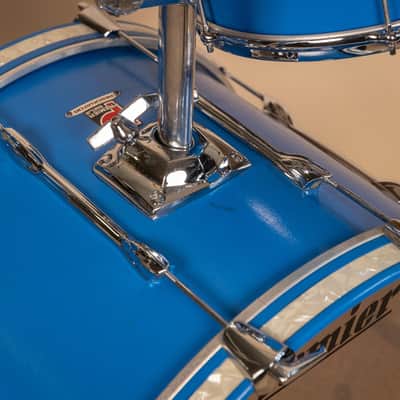 1980s Premier Resonator Blue Drum Set image 12