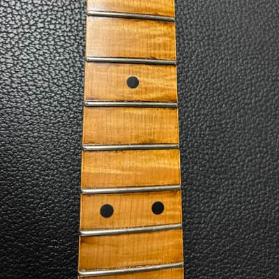 Musikraft Flame Maple Relic USA Stratocaster Neck with Tuners image 7