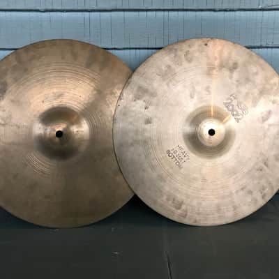 Paiste 14" 2002 "Black Label" Heavy Hi-Hat Cymbals (Pair) 1971 - 1980