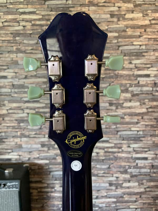 Epiphone ES 335 Pro Blue Burst Custom Shop Limited Edition | Reverb