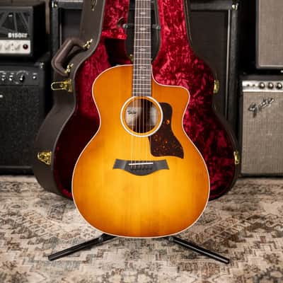 Taylor 214ce-K DLX Special Edition Grand Auditorium Acoustic/Electric Guitar - Honeyburst with Hardshell Case image 16