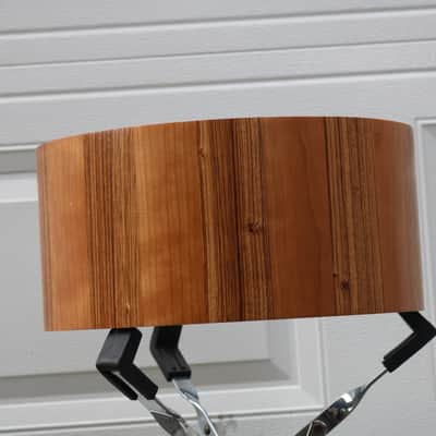 HHG drums PRE-SALE 14x7 Zebrawood/cherry Stave Snare 2020 Natural Satin Lacquer image 7