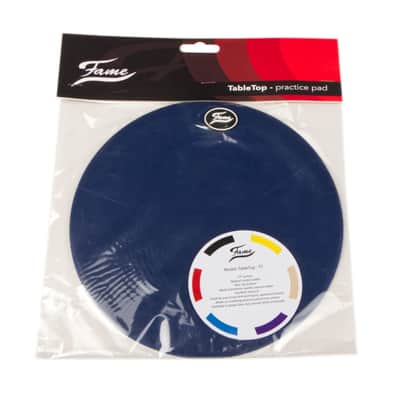 Fame Table-Top Practice Pad 10" (Blue) - Accessory for Drums image 3