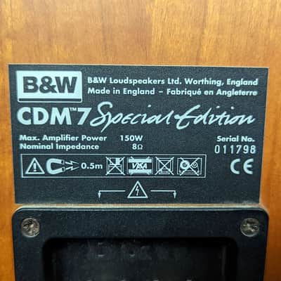 B&W - CDM-7 Special Edition (SE) - Rare and Legendary Speaker set - Bowers & Wilkins image 17