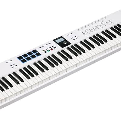 Arturia KEYLAB ESSENTIAL Mk3 88-Key White Midi Keyboard Controller+Laptop Bag image 14