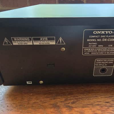 Onkyo DX-C330 6 disc CD player March 1996 - Black image 11