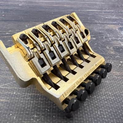 80s Ibanez Edge Floyd Rose Tremolo Bridge Gold image 3
