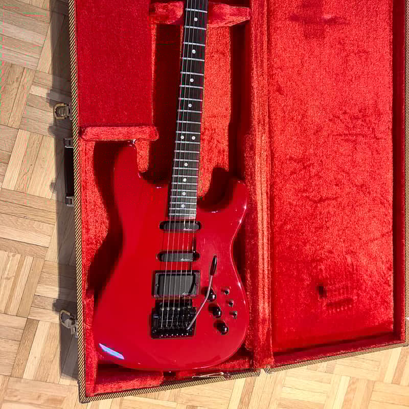 1986 – 1989 Charvel Model 4 HSS with Rosewood Fretboard Red