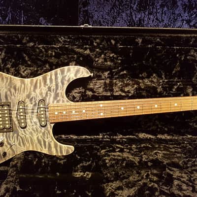 2009 Tom Anderson Drop Top Charcoal Quilted Maple Alder SSH HSS SA2R SA2 HN2+ image 2