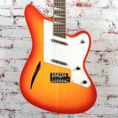 Eastwood - Surfcaster Semi-Hollow Body Electric Guitar, Cherryburst - x0260 - USED image 1