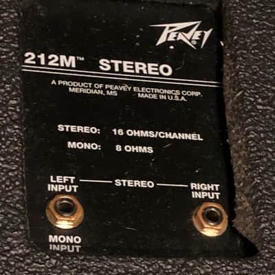 Peavey 212M Stereo Guitar Cabinet 1995-1997 Black image 2