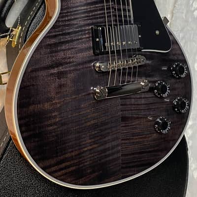 NEW! Gibson Dealer Select Custom Shop Les Paul Custom AAA Figured Flame Top - Transparent Black / Natural Back - Authorized Dealer - WOW! WOW! WOW! 8.9 lbs - G05989 image 8