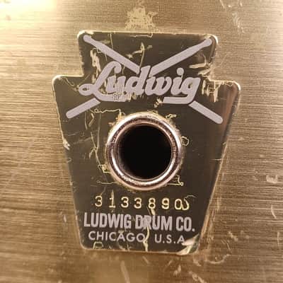Ludwig 12x14" Brushed Gold Challenger ST Plus Snare Drum Vintage 1984 Marching image 2
