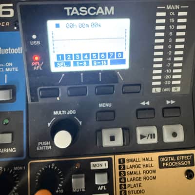 TASCAM Model 16 Multitrack Recorder / Mixer / Audio Interface 2019 - Present - Black with Wood Cheeks image 5