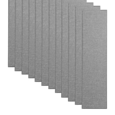 Primacoustic Broadway 2" Control Column Acoustic Wall Panel 12-pack - Grey w/ Beveled Edge image 1