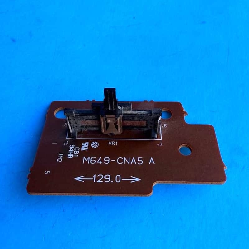 CASIO LK-92TV Lighting Keyboard Part: Main Volume Slider Board PCB M649-CNA5 image 1