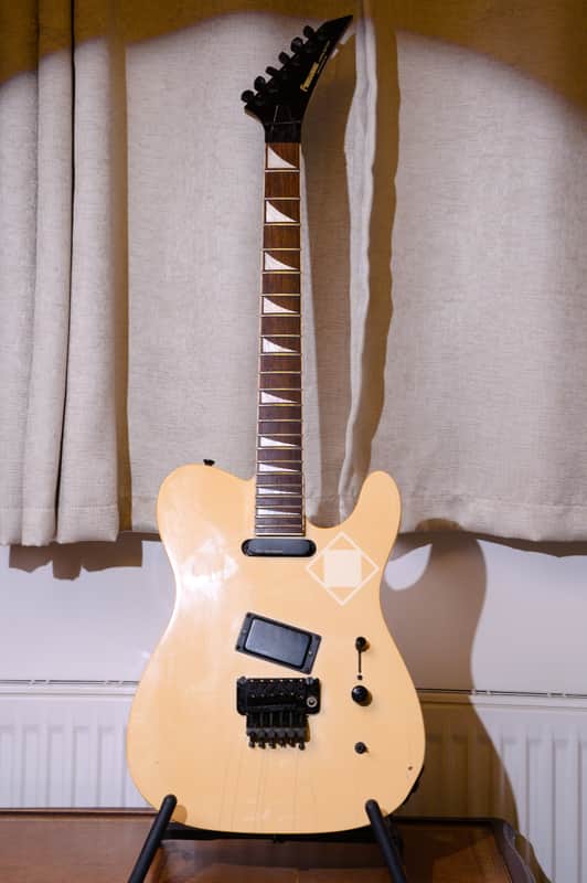 High End Vintage Fernandes TEJ-85 Telecaster Type Guitar MIJ Japan Lawsuit Era - Olympic White, Natural Relic image 1