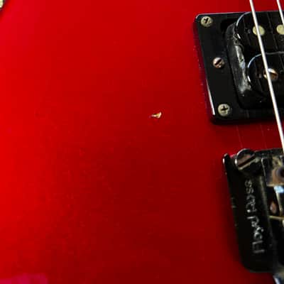 ESP 48th St Custom Shop Rare Reverse Headstock  Original Paperwork Super Strat 1986/1987 - Red image 15