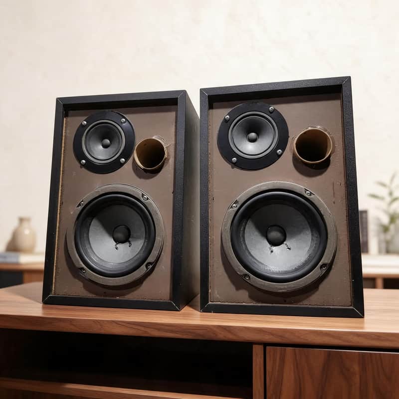 Bose Interaudio IA 1000 Rare Vintage Bookshelf Speakers Tested Working Warranty image 1