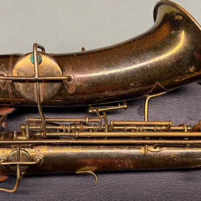 Vintage Buescher True Tone Low Pitch Saxophone (c.1925) – Serial #194484 – Original Case – No Mouthpiece image 8