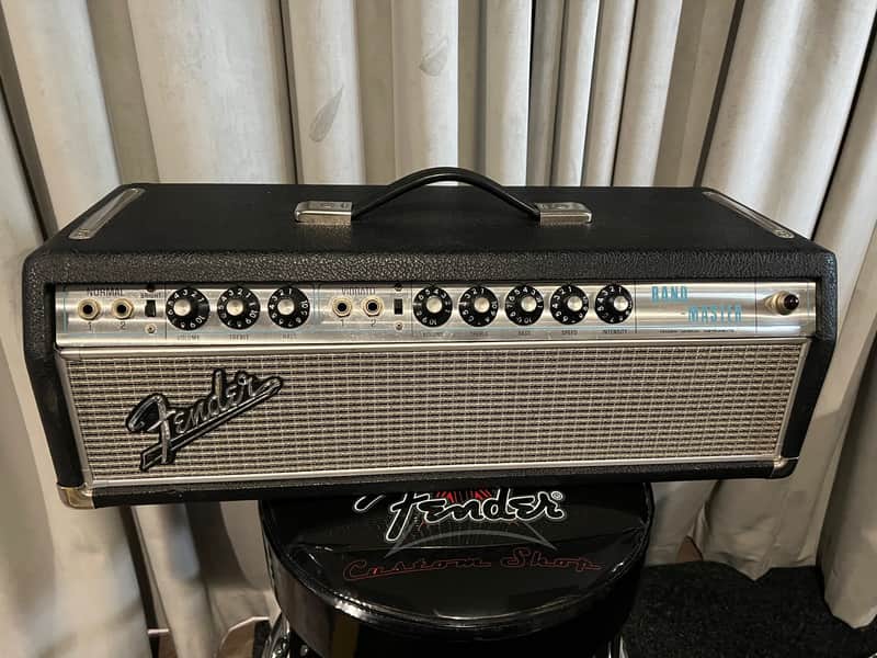 Fender Bandmaster "Drip Edge" 50-Watt 2-Channel Guitar Amp Head 1968 - 1969 - Silverface image 1