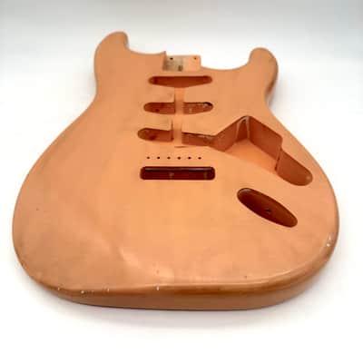 MJT Stratocaster Body Alder Relic Nitro Aged Peach mjt6673 image 5