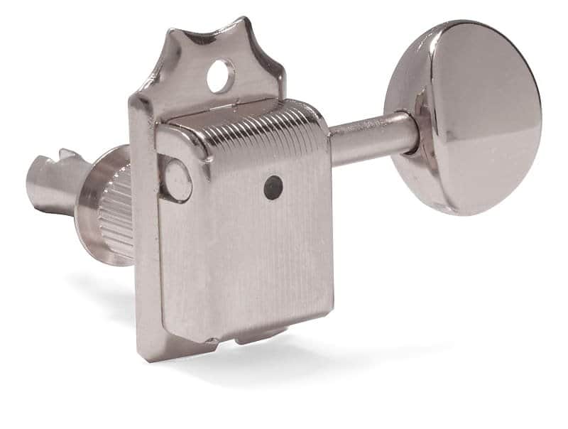 Gotoh Vintage-style Oval Knob 6-In-Line Tuners, Nickel image 1
