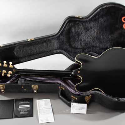 2012 Gibson Custom Shop ES-355 Ebony Black VOS Bigsby OHSC COA image 6