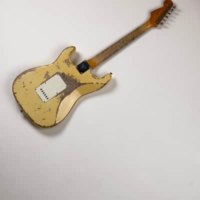 Fender CUSTOM SHOP STRATOCASTER 59 HEAVY RELIC RW V / TODD KRAUSE 2020 - Vintage White Heavy Relic image 14