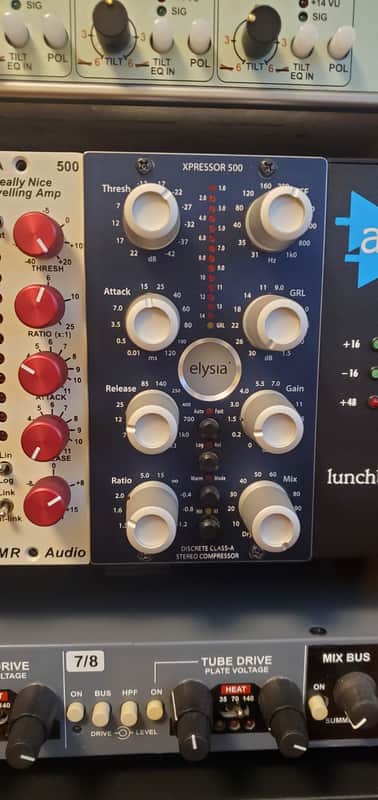Elysia xpressor 500 Series Discrete Class-A Stereo Compressor Module 2010s - Blue image 1