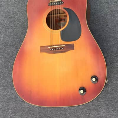Gibson J-160E 1973 Cherry Sunburst mini P90 pickup image 2