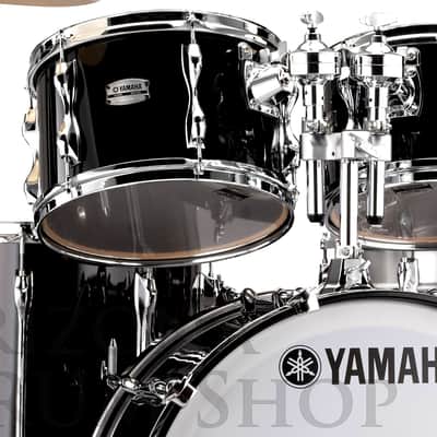 Yamaha New Recording Custom Solid Black 5pc w/ 22x16 Bass Drum , In Stock ! image 3