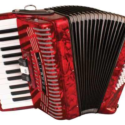 Hohnica 48-Bass Entry-Level Piano Accordion - Pearl Red (1304-RED) image 2