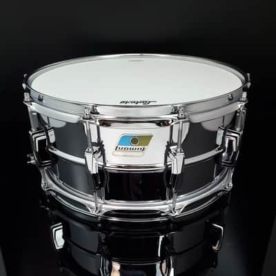 Ludwig 6.5x14 Chrome Over Brass Supra-Phonic Snare / LB402B - B Stock image 2