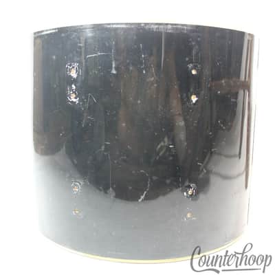 *Leedy&Ludwig12x15" Snare/Floor Tom Drum Shell 3Ply Maple/Black Wrap Vintage 50s image 3