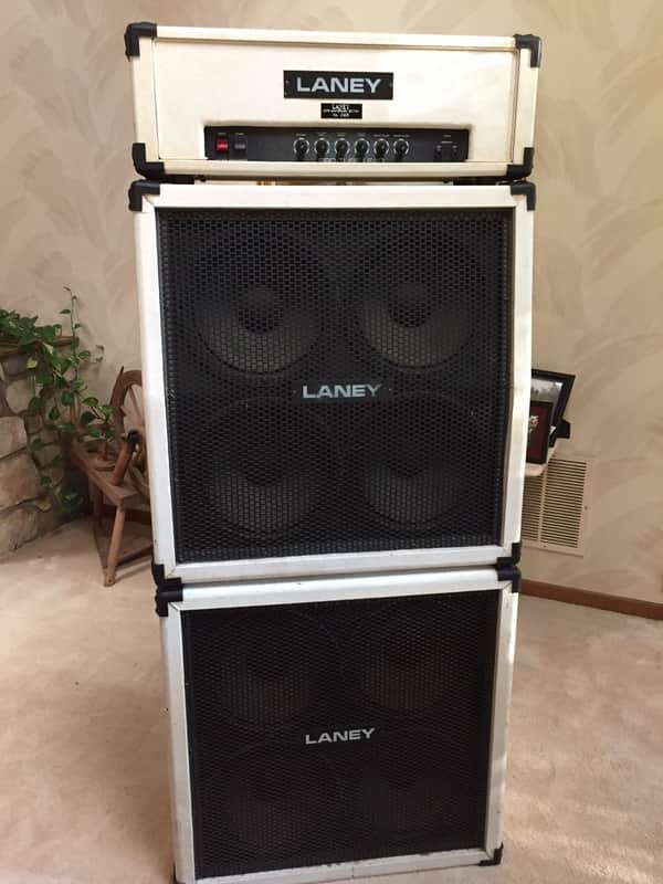 RARE 20th Anniversary WHITE Laney AOR 50 W Pro Tube Lead Full Stack #068 image 1