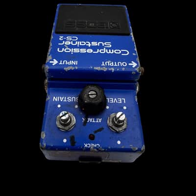 Boss CS-2 Compression Sustainer (Black Label) 1981 - 1989 - Blue X4689 image 5