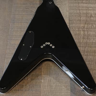 2022 Gibson Custom Dave Mustaine Signature Flying V Exp Black Ebony VOS + COA OHSC image 12
