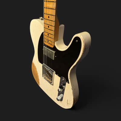 Fender Custom Shop '52 Telecaster Heavy Relic S-H 3,05kg 2017 - White Blonde image 7