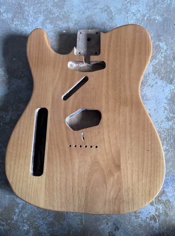 Natural Finish Alder Wood Tele Style Guitar Body DIY Project image 1