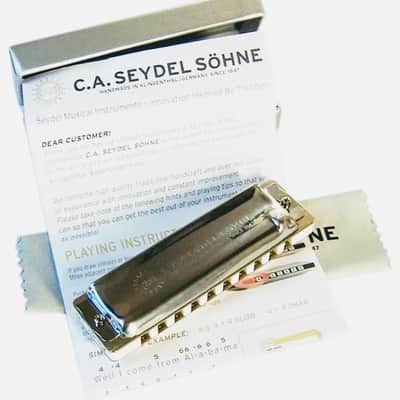 Seydel 1847 SILVER Harmonica, Key of D. Brand New with Full Warranty! image 13