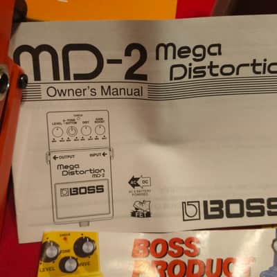 Boss MD-2 Mega Distortion (Silver Label) 2001 - Present - Red image 3