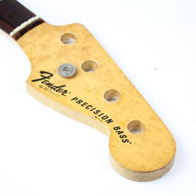 1976-1977 Vintage Fender Precision Bass ~Birds Eye Maple~ Rosewood Fretboard 4-Bolt NECK PBass 1970s USA image 11