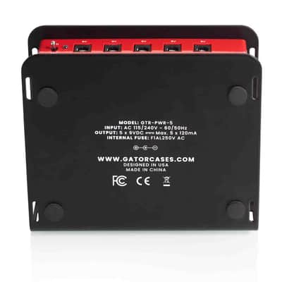 Gator Cases GTR-PWR-5 Pedal Board Power Supply with 5 Isolated Outputs image 4