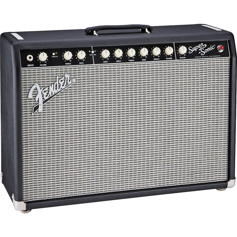 Fender Super-Sonic 22 22W 1x12 Tube Guitar Combo Amp Regular Black image 1