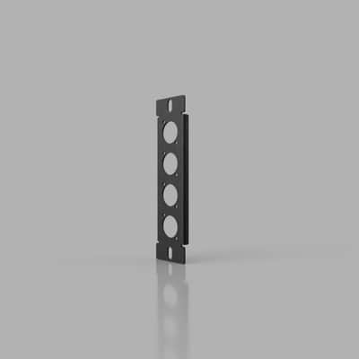 Freekie Audio 1 Module 4x D cut-out vertical (Black) image 4