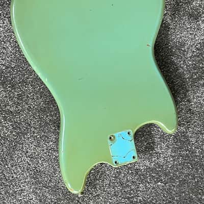 1966 Fender Musicmaster Duo Sonic guitar body blue image 5