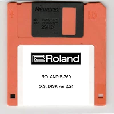 ROLAND S-760  Operating System Startup Disk v2.24 OS Boot - US Seller! NEW